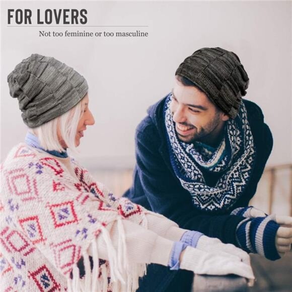 Slouchy Beanie Hats for Men Pink - Picture 6 of 6